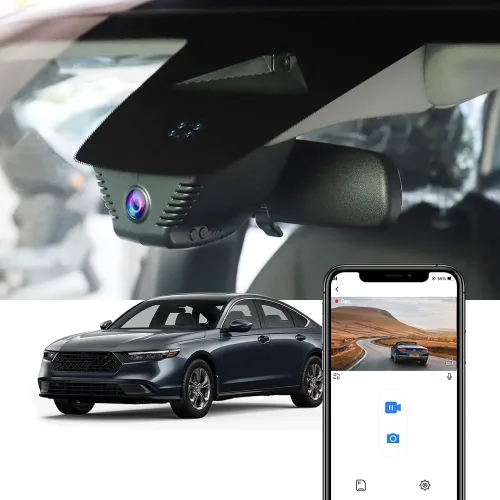 Vista 9 de Fitcamx Cámara de tablero delantera 2K+trasera 1080P adecuada para Honda Accord 2023 2024 2025 Hybrid Sport LX EX Touring EX-L (Gen11), aspecto OEM