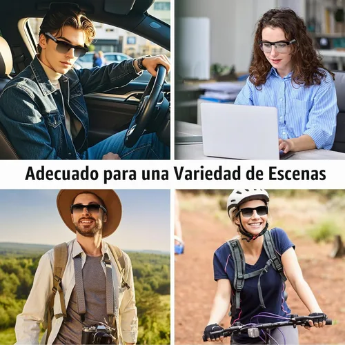 Vista 7 de Smart Glasses, Bluetooth Sunglasses for Women Men, Open Mic&Speakers, Voice Assistant, UV Protection