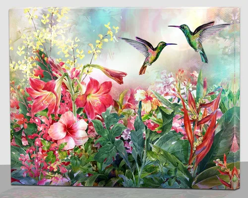 Vista 14 de alottagifts Impresión de Arte en Lienzo Iluminado de la Natividad para Pared 16" x 12" Con Temporizador Impresión de Arte en Lienzo LED para Pared