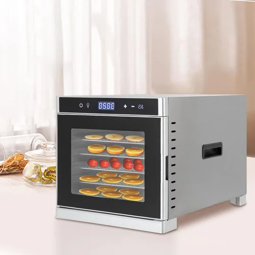 Vista 6 de 6/8 Tray Commercial Food Dehydrator Machine with Digital Adjustable 24h Timer 700w Commercial Food Dehydrator Tray Stainless Steel Fruit Meat Jerky