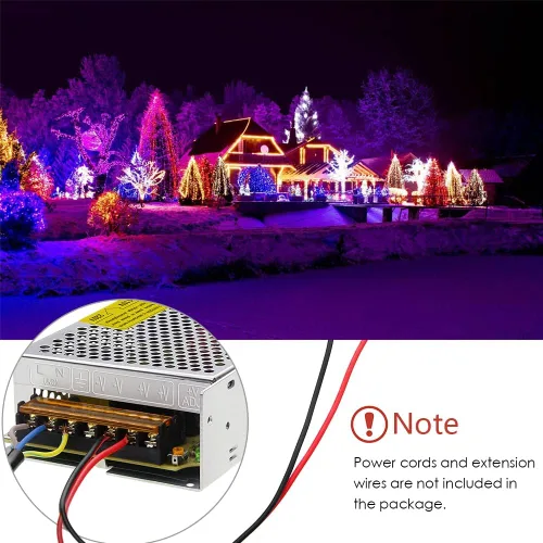 Vista 7 de Aclorol 5V 20A 100W Fuente de Alimentación Conmutada 110V / 220V CA a CC 5V 20amp Transformador Universal, Convertidor, Adaptador de Potencia