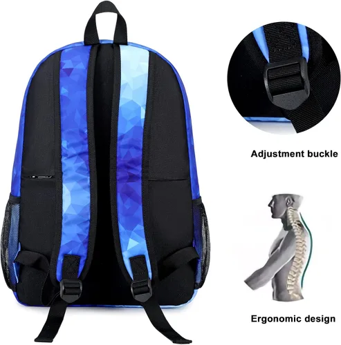 Vista 4 de Mochila escolar para estudiantes, mochila de viaje para adolescentes