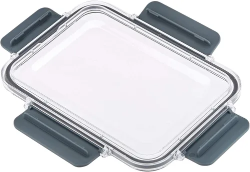 Vista 3 de Amazon Basics Tritan - Recipientes de plástico para almacenamiento de alimentos con tapas herméticas, 11 recipientes, transparentes, juego de 22