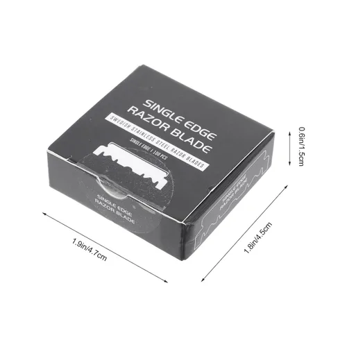 Vista 7 de Beaupretty 100 unids rasuradora de mano cuchilla de afeitar facial de acero cortador de cara barbería rasuradora de cara hombres cortador de fresado