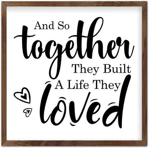 Vista 11 de Wood Sign with Frame 7"x7",in The World You Will Have Tribulation,But I Have Overcome The World,Farmhouse Rustic Wooden Sign with Quote for Wall Art