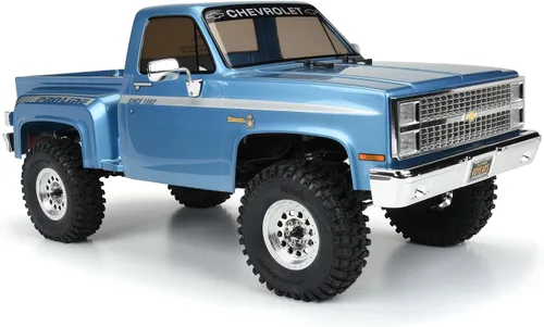Vista 7 de Axial Camión RC 1/10 SCX10 III Pro-Line 1982 Chevy K10 4WD Rock Crawler cepillado RTR (batería y cargador no incluidos), AXI03029, azul