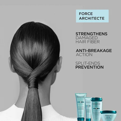 Vista 2 de KERASTASE Resistance Ciment Thermique - Suero para el cabello e imprimación de secado por soplado Protector térmico para cabello dañado Reduce