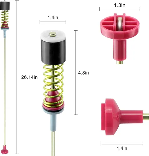 Vista 5 de DC97-16350U DC97-16350T Kit de barra de suspensión para lavadora (paquete de 4) apto para lavadora Sam-sung - Compatible con WA50R5200AW/US