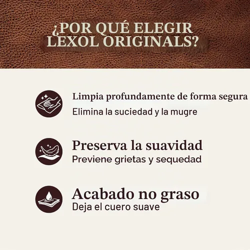 Vista 2 de Kit de limpieza y acondicionador de cuero Lexol para asientos e interiores de automóviles, sofás y muebles, zapatos y botas, guantes de béisbol