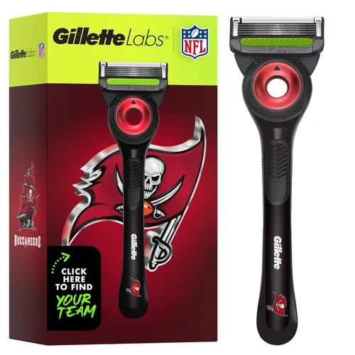 Vista 30 de Gillette Labs Special NFL 49ers Edition Shaving Razor for Men - 1 Handle, 1 Razor Blade Refill, Perfect for Game Day Grooming, GilletteLabs with