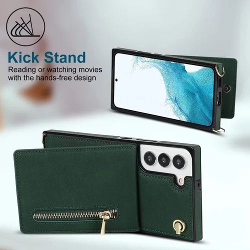 Vista 4 de Funda compatible con Samsung Galaxy S23 Plus de 6.6 pulgadas, bolso de bolsillo, correa de hombro, elegante funda protectora para Galaxy S23 Plus