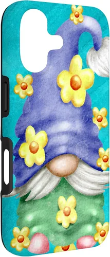 Vista 3 de Floral Spring Gnome for Garden Mom and Summer Cute Flower Case for iPhone 17