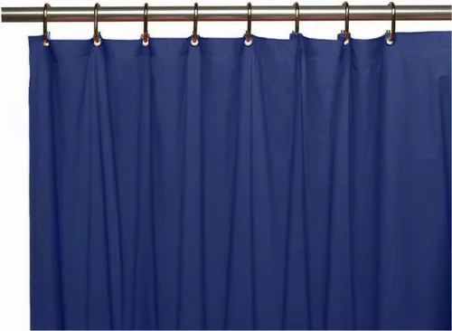 Vista 18 de Forro para cortina de regadera, resistente, de vinilo de 12 calibres con ojales de metal, elegante
