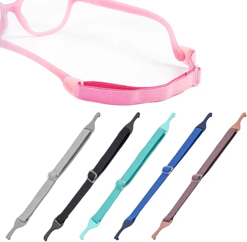 Vista 9 de Correa ajustable para gafas de sol para niños, 5 piezas, retenedor de gafas sin cola, banda duradera para gafas de sol