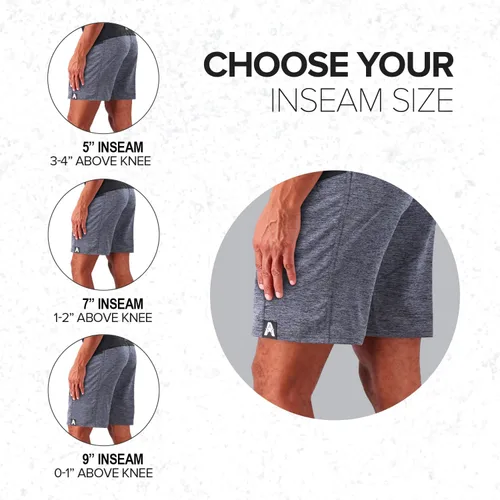 Vista 5 de Anthem Athletics Hyperflex - Pantalones cortos de 7 pulgadas para hombre, para cross-training, entrenamiento y gimnasio