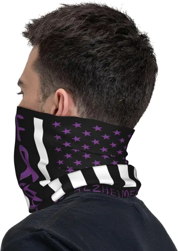Vista 7 de Pasamontañas para el cuello para adultos, máscara facial multiusos, sin costuras, duradera, fina, transpirable, bandana