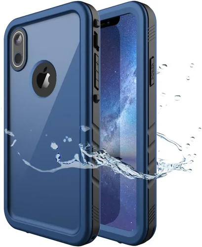 Vista 80 de Cozycase TOP - Funda impermeable militar IP68 para iPhone XR, resistente 360 a prueba de golpes, cuerpo completo, con protector de cámara