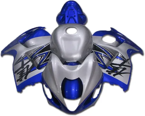 Vista 18 de Carenado completo azul mate para Suzuki 1997-2007 GSXR 1300 Hayabusa Gen1 inyección ABS plásticos posventa carrocería kit de carrocería 1998 1999