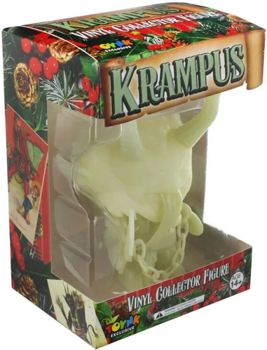 Vista 3 de Figura de acción de vinilo de Krampus de Navidad, brilla en la oscuridad, 5 pulgadas