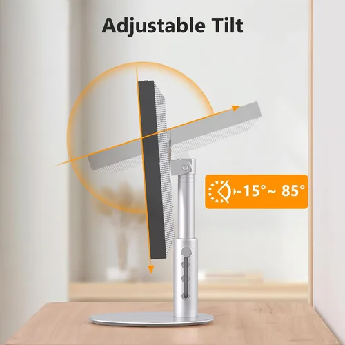 Vista 3 de Rotating Stand for Echo Show 15/21, 4-Level Height, Adjustable Tilt