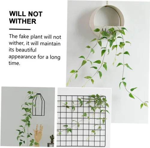 Vista 8 de Accesorios de arreglos florales Decoración del hogar Planta simulada verde Falsa Ery tallos flexibles