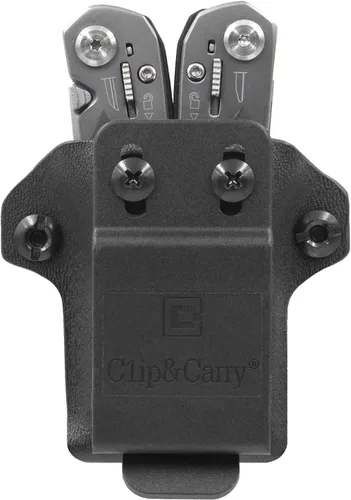 Vista 4 de Clip & Carry Kydex - Funda multiherramienta para suspensión Gerber, fabricada en Estados Unidos, funda para múltiples herramientas, color negro