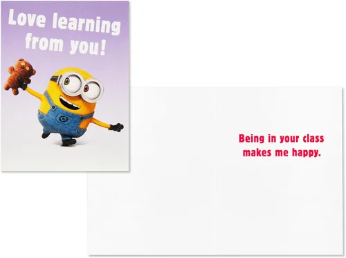 Vista 6 de Hallmark Minions - Tarjetas de San Valentín y buzón para intercambio de clases escolares para niños
