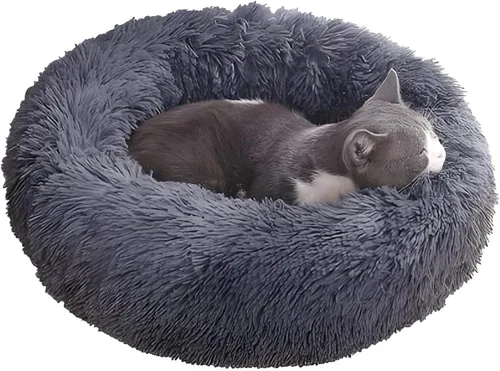 Vista 6 de Cama calmante lavable para perros y gatos para mascotas ultra Camello