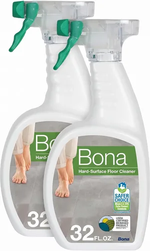 Vista 15 de Bona Spray limpiador de pisos multisuperficie, 32 onzas líquidas, aroma a menta y limón, recargable, solución de limpieza de suelos sin residuos