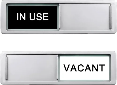 Vista 32 de Letrero de privacidad disponible con reserva, señal de habitación libre/ocupada para oficina en casa, baño, sala de conferencia, hoteles, hospital