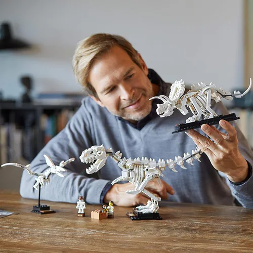 Vista 3 de LEGO Ideas 21320 - Kit de construcción de fósiles de dinosaurios (910 piezas)