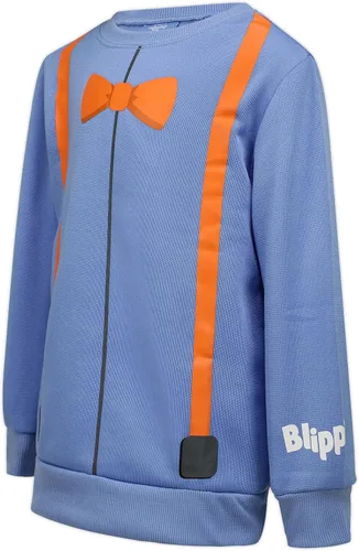 Vista 5 de Blippi Conjunto de camisa y pantalones de manga larga para niños pequeños y niños pequeños