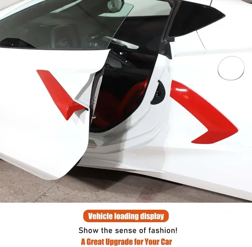 Vista 5 de Cubierta para manija de puerta exterior compatible con Chevrolet Corvette C8 Stingray Z06 2020-2026, accesorios de tira de decoración de puerta