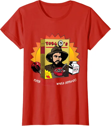 Vista 54 de Torgo Camiseta de película de culto de cereales, Negro, S