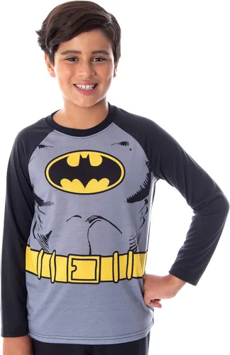 Vista 2 de DC Comics - Conjunto de pijama para niño con capa desmontable