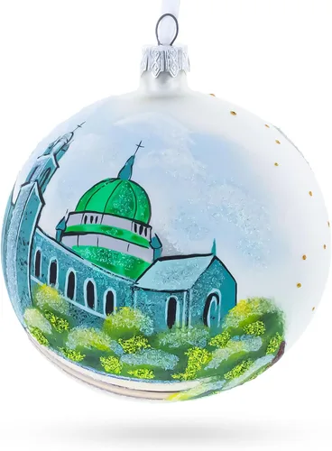 Vista 3 de Catedral de Galway, Irlanda, bola de cristal, adorno navideño de 4 pulgadas