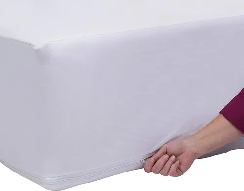 Vista 5 de J&V TEXTILES - Protector de cama impermeable a prueba de insectos - Bloquea los líquidos, los bichos de la cama, los ácaros del polvo
