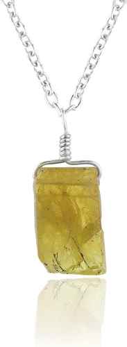Vista 20 de Colgante delicado de piedras preciosas naturales crudas, collar de piedras ásperas surtidas, hecho a mano, joyería hipoalergénica bohemia