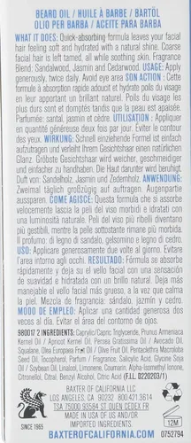 Vista 3 de Baxter Of California Aceite de aseo para barba, 1 fl oz