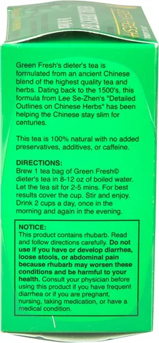 Vista 2 de Té de hierbas Green Fresh Extra Strength (30 unidades), 2.11 onzas