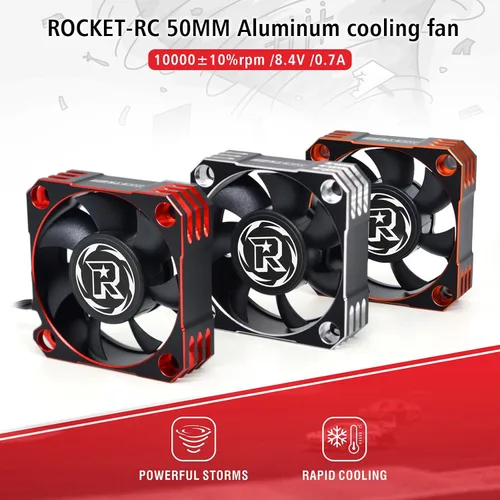 Vista 6 de Ventilador de refrigeración de motor RC de 50 mm 10000 RPM Disipador de calor del motor RC Ventilador de refrigeración ESC de 8.5V Disipación