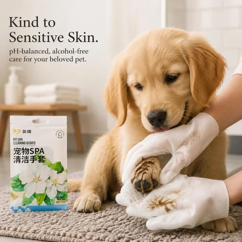 Vista 4 de Pet Cleaning, Rinse-Filled Glove