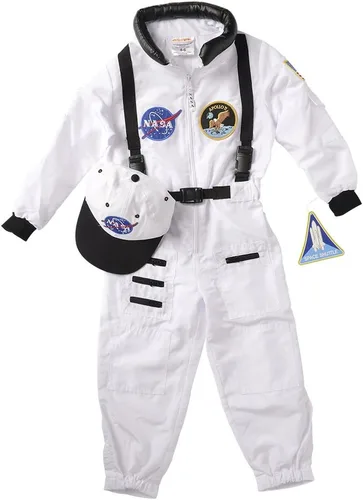 Vista 4 de Aeromax Jr. Astronauta Traje Apolo 11 Disfraz con gorra