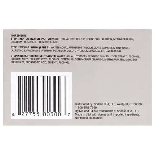 Vista 8 de Kit profesional de permanente acondicionadora Ogilvie Salon Styles Precisely Right - Ideal para cabello tratado con color, normal - 1 aplicación