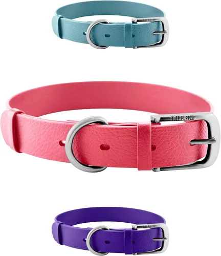 Vista 20 de Tuff Pupper Collar para Perro Clásico Resistente 10 Veces Más Fuerte que el Cuero Collar para Perro 100% Impermeable y Libre de Olores