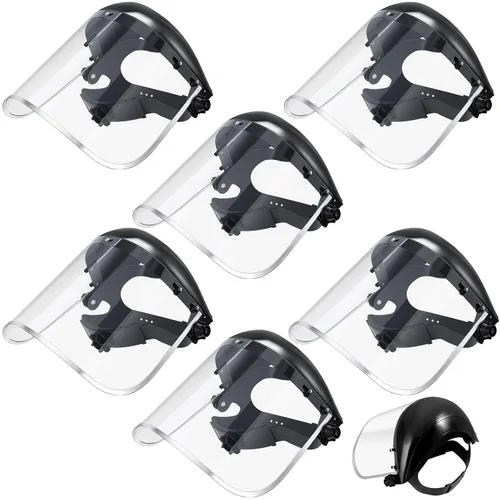 Vista 9 de Copkim Paquete de 3 Protectores Faciales Super Seguros para Rectificado. Protector Facial Transparente para Rectificado y Corte. Resistente a