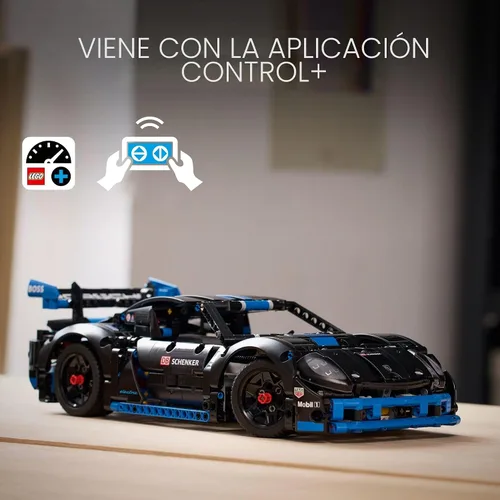 Vista 3 de LEGO Technic Porsche GT4 e-Performance - Coche de carreras de juguete, auto a control remoto con detalles auténticos, modelo interactivo Porsche