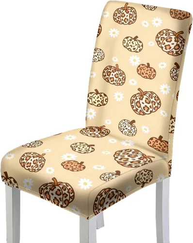 Vista 18 de HUGS IDEA Juego de 2 fundas para sillas de comedor con campanas de Navidad, lavables, fundas elásticas para sillas Parsons, fundas protectoras