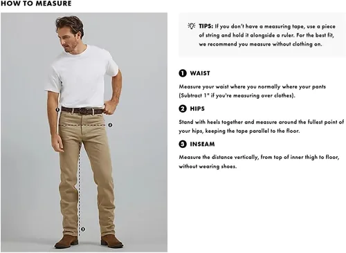 Vista 7 de Wrangler Authentics - Pantalones de mezclilla clásicos de 5 bolsillos, ajuste regular, para hombre de algodón