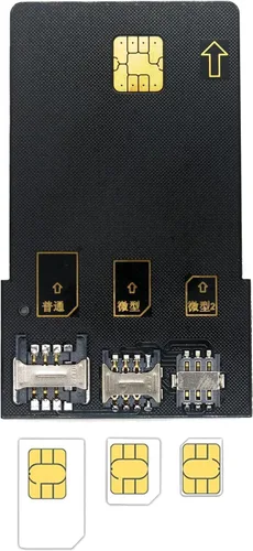 Vista 2 de Kit de programa de tarjetas LTE, herramientas y accesorios para tarjetas SIM que incluyen 1 lector de tarjetas SIM + 5 tarjetas USIM programables +